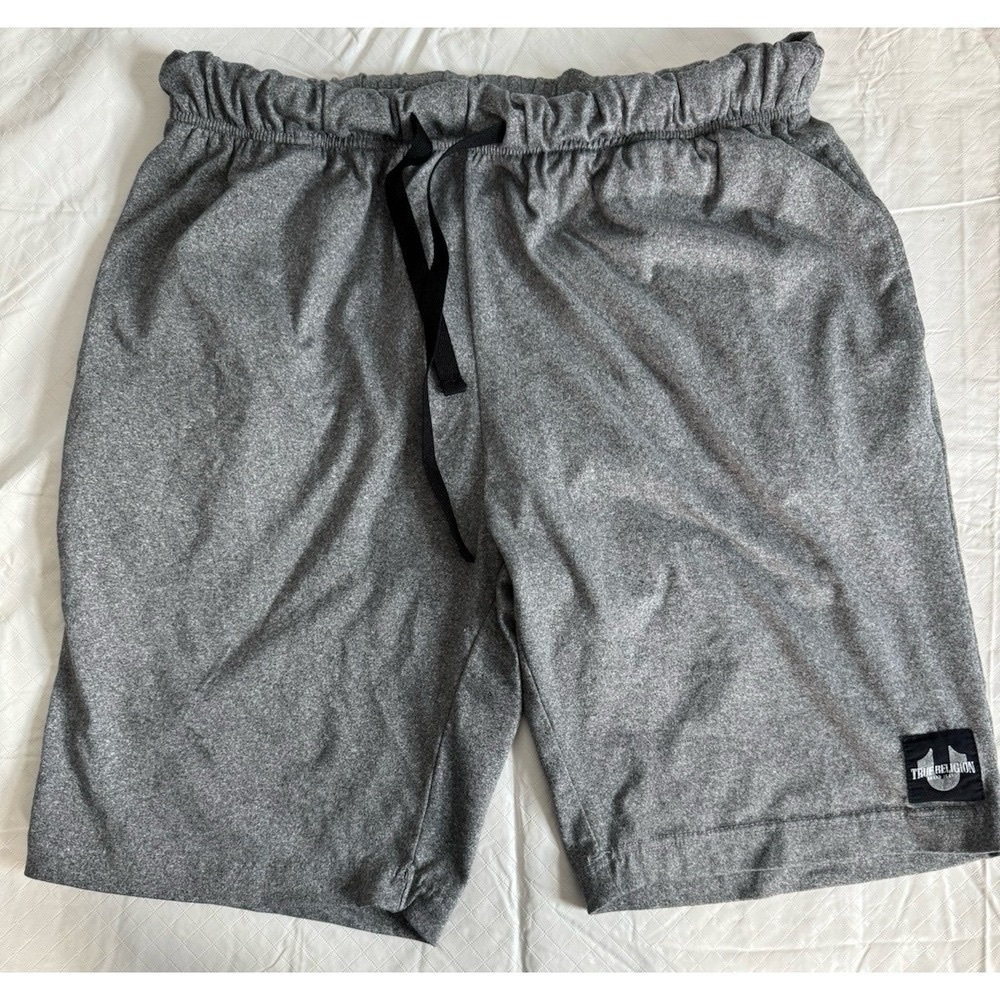 4/$25*TRUE Religion Men's Loungewear Shorts Grey Size L